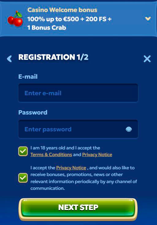 register pandido casino